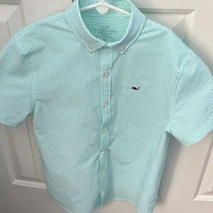 Vineyard Vines Kids Light Blue Striped Button Down Shirt